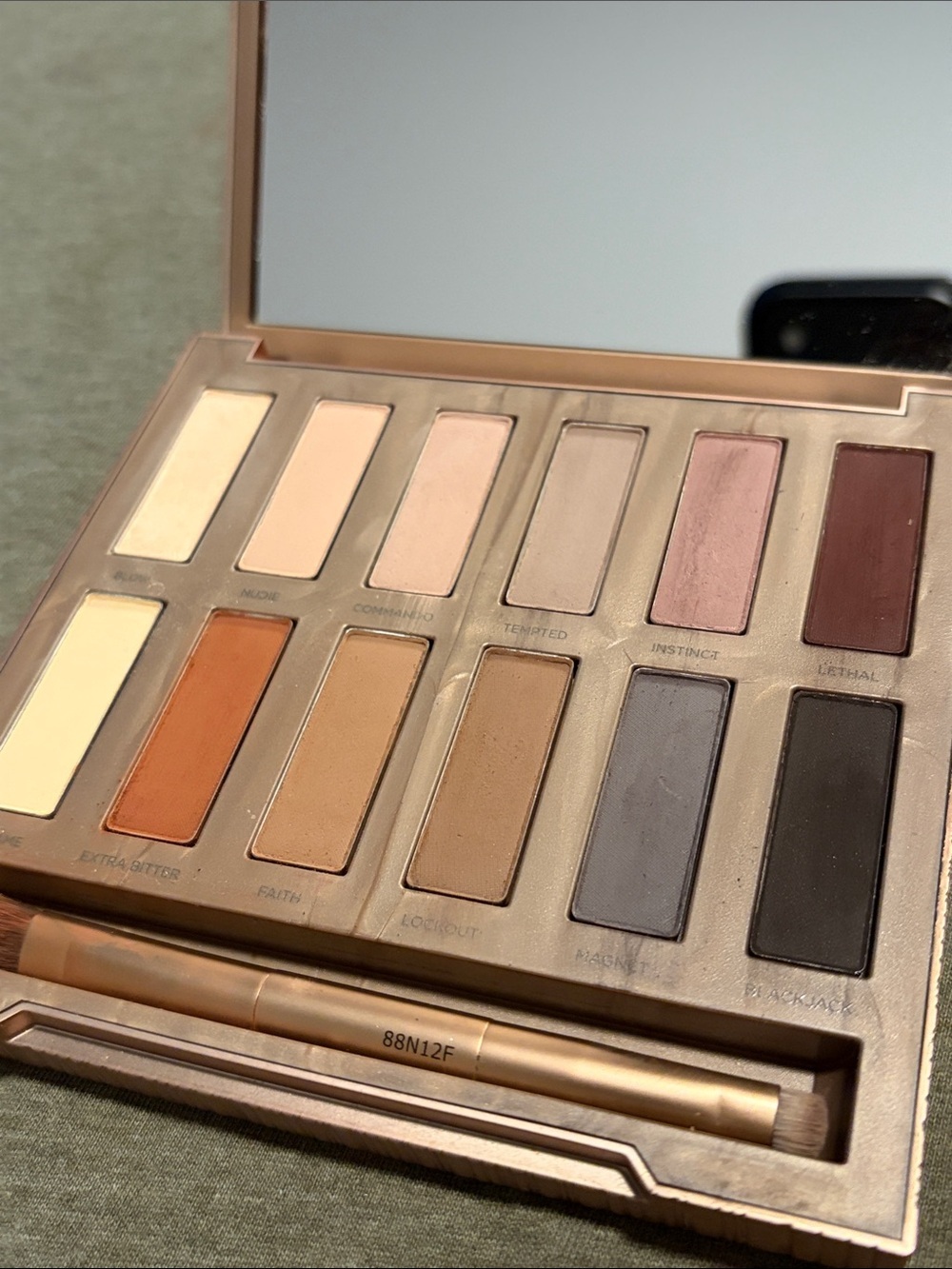 Urban Decay Naked Ultimate Basics Eyeshadow Palette - Barely Swatched with Brush
